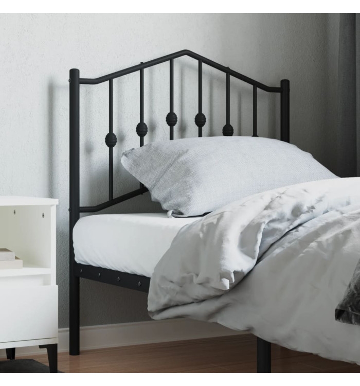 Tête de lit métal noir 80 cm | Mobilier & Déco