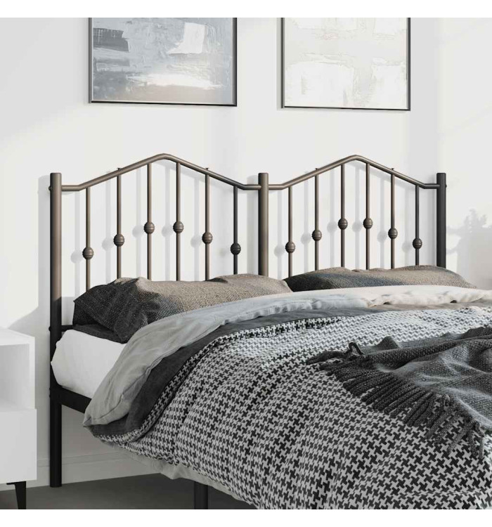 Tête de lit métal noir 135 cm | Mobilier & Déco