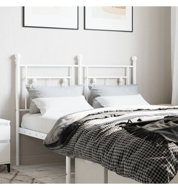 Tête de lit métal blanc 120 cm | Mobilier & Déco