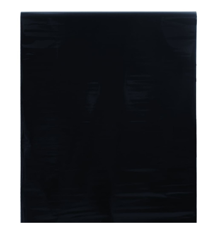 Film de fenêtre statique dépoli noir 45x1000 cm PVC | Mobilier & Déco