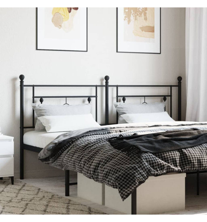 Tête de lit métal noir 180 cm | Mobilier & Déco