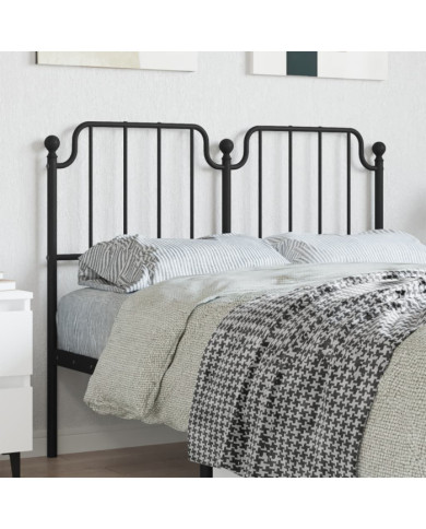 Tête de lit métal noir 120 cm | Mobilier & Déco