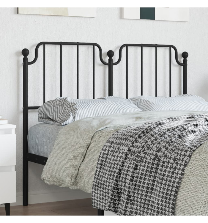 Tête de lit métal noir 120 cm | Mobilier & Déco