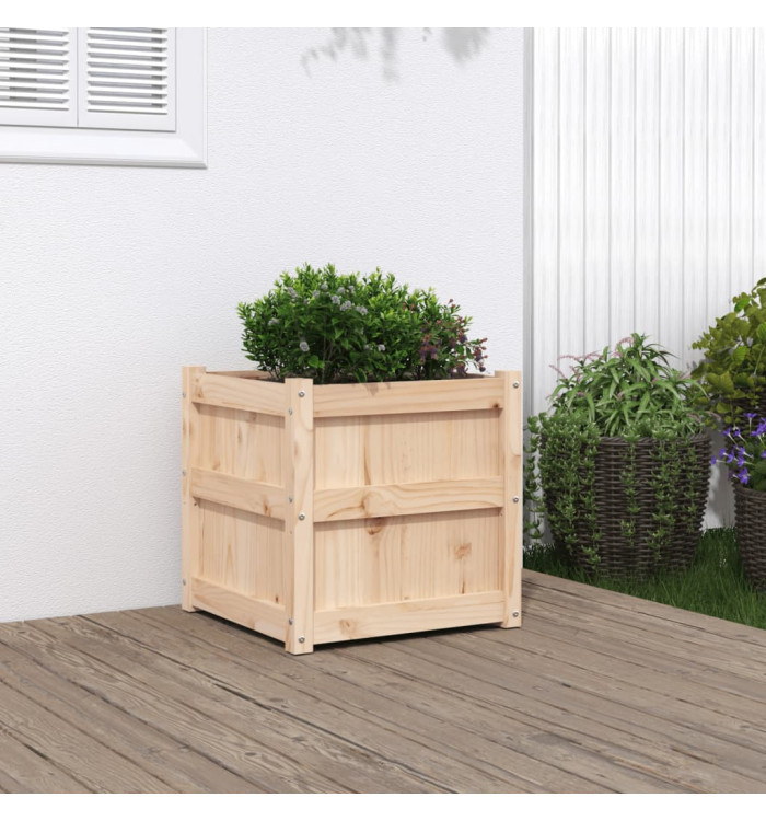 Jardinière 50x50x50 cm bois de pin massif | Mobilier & Déco