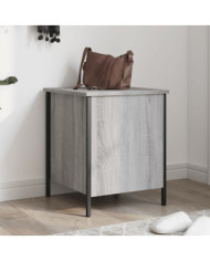 Banc de rangement sonoma gris 40x42,5x50 cm bois d'ingénierie | Mobilier & Déco