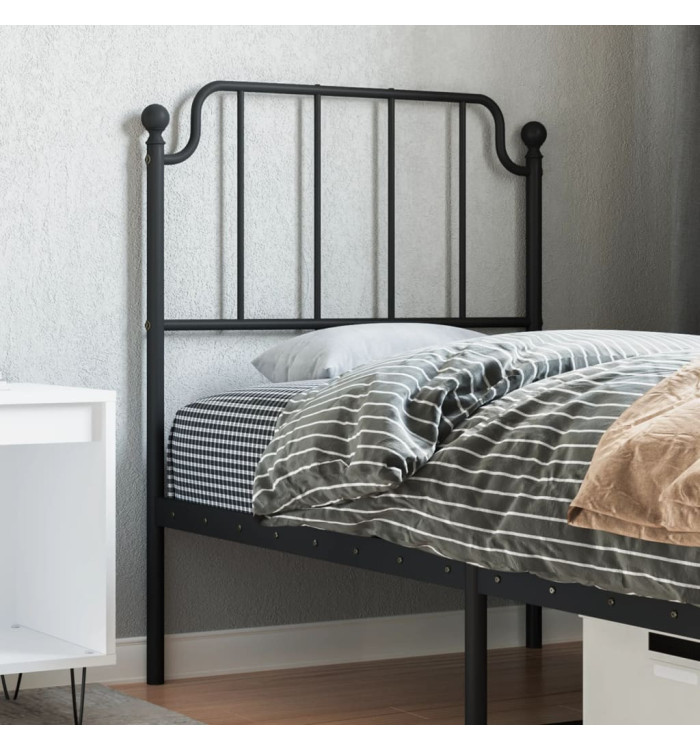 Tête de lit métal noir 75 cm | Mobilier & Déco