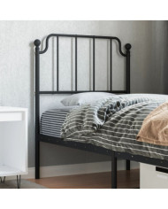Tête de lit métal noir 75 cm | Mobilier & Déco