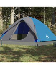 Tente de camping à dôme 3 personnes bleu imperméable | Mobilier & Déco
