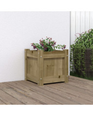 Jardinière 31x31x31 cm bois de pin imprégné | Mobilier & Déco