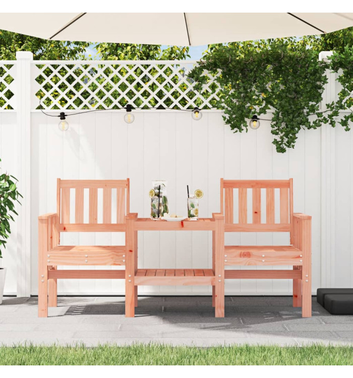 Banc de jardin avec table 2 places bois massif de douglas | Mobilier & Déco