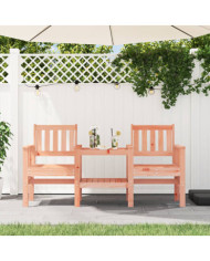 Banc de jardin avec table 2 places bois massif de douglas | Mobilier & Déco