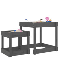 Tables à sable 2 pcs gris bois de pin massif | Mobilier & Déco