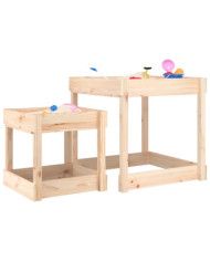 Tables à sable 2 pcs bois de pin massif | Mobilier & Déco