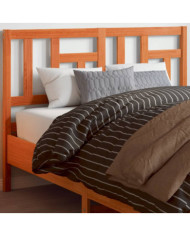Tête de lit cire marron 160 cm bois massif de pin | Mobilier & Déco