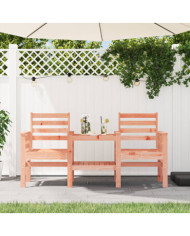 Banc de jardin avec table 2 places bois massif de douglas | Mobilier & Déco