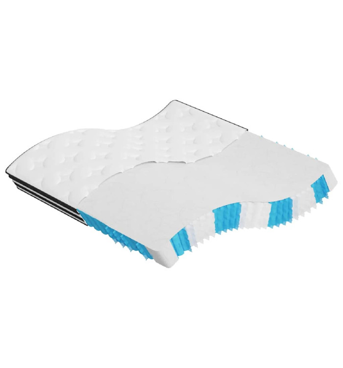 Matelas à ressorts ensachés moyen 200x200 cm | Mobilier & Déco