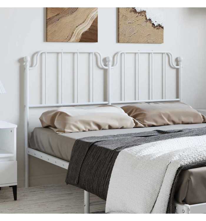 Tête de lit métal blanc 150 cm | Mobilier & Déco