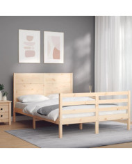 Cadre de lit sans matelas bois massif | Mobilier & Déco