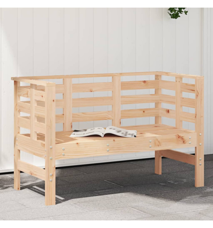Banc de jardin 111,5x53x71 cm bois massif de pin | Mobilier & Déco