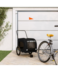 Remorque de vélo pour animaux de compagnie noir | Mobilier & Déco