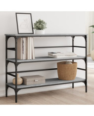 Table console sonoma gris 100x32x75 cm bois d'ingénierie | Mobilier & Déco