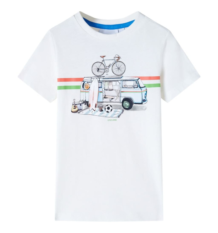 T-shirt pour enfants écru 104 | Mobilier & Déco