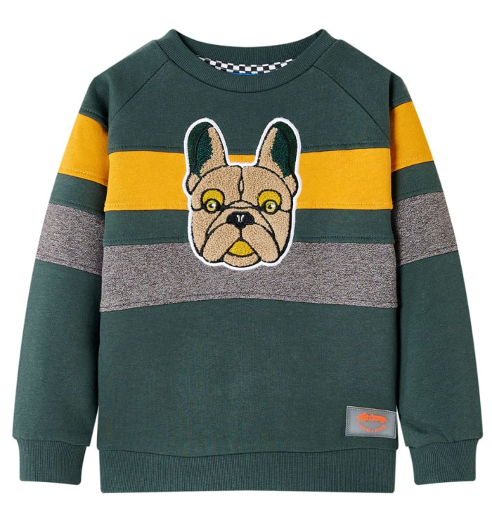 Sweatshirt pour enfants vert foncé 104 | Mobilier & Déco