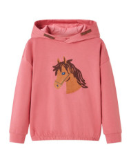 Sweat-shirt à capuche pour enfants rose ancien 128 | Mobilier & Déco
