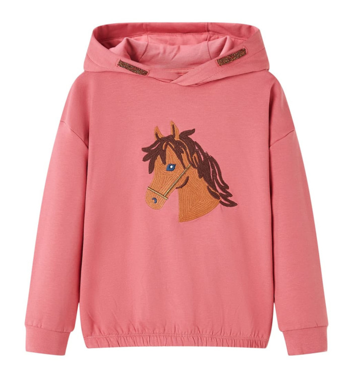 Sweat-shirt à capuche pour enfants rose ancien 104 | Mobilier & Déco