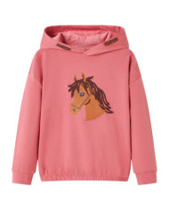 Sweat-shirt à capuche pour enfants rose ancien 104 | Mobilier & Déco