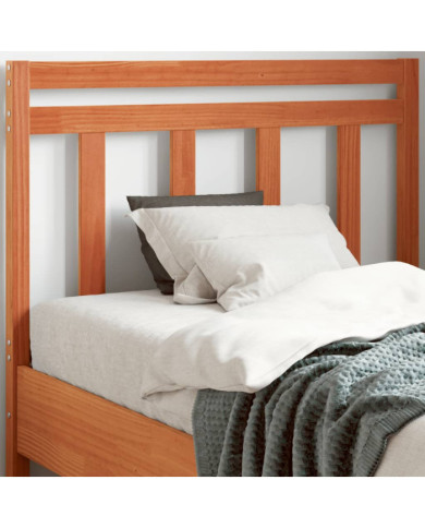 Tête de lit cire marron 100 cm bois massif de pin | Mobilier & Déco