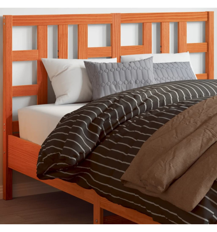 Tête de lit cire marron 135 cm bois massif de pin | Mobilier & Déco