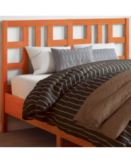 Tête de lit cire marron 135 cm bois massif de pin | Mobilier & Déco