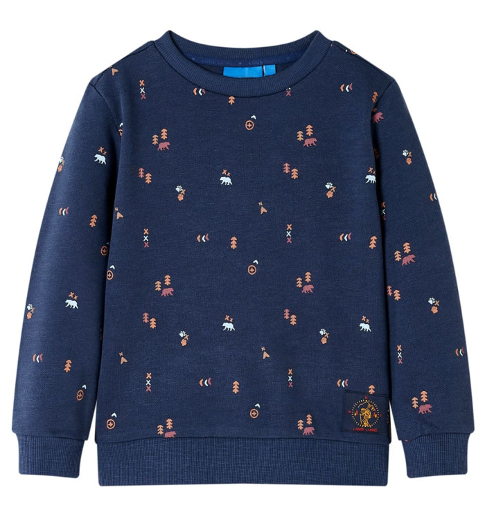 Sweatshirt pour enfants mélange bleu marine 104 | Mobilier & Déco