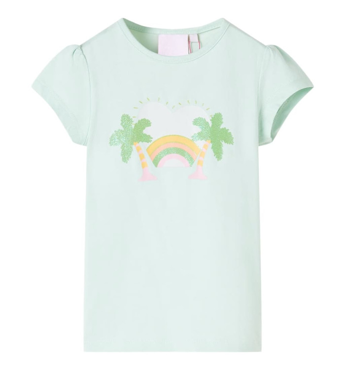 T-shirt pour enfants menthe clair 92 | Mobilier & Déco
