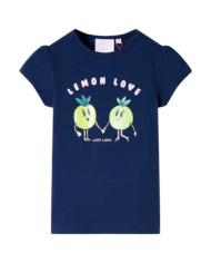 T-shirt pour enfants bleu marine 116 | Mobilier & Déco