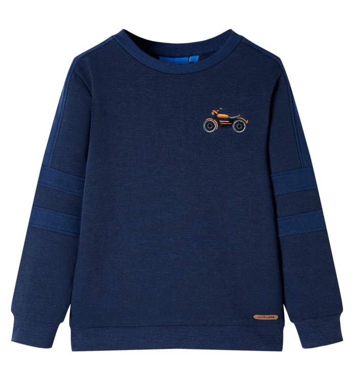 Sweatshirt pour enfants mélange bleu marine 104 | Mobilier & Déco