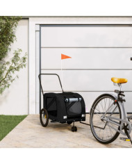 Remorque de vélo pour animaux de compagnie noir | Mobilier & Déco