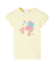 T-shirt pour enfants jaune tendre 128 | Mobilier & Déco