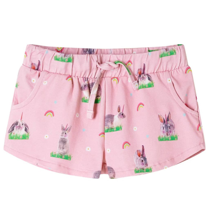 Short pour enfants avec cordon de serrage rose clair 140 | Mobilier & Déco