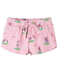 Short pour enfants avec cordon de serrage rose clair 140 | Mobilier & Déco
