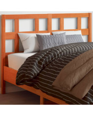 Tête de lit cire marron 135 cm bois massif de pin | Mobilier & Déco
