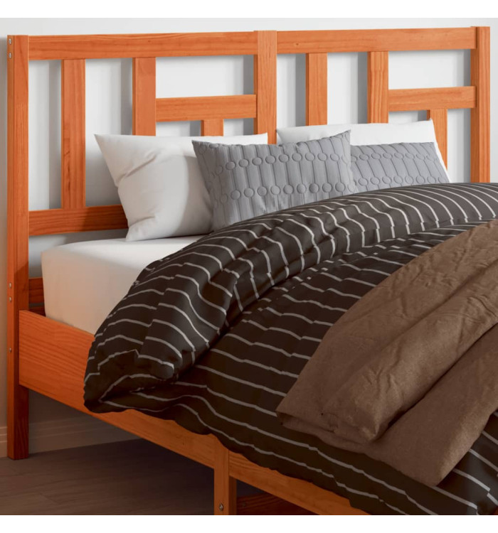Tête de lit cire marron 140 cm bois massif de pin | Mobilier & Déco