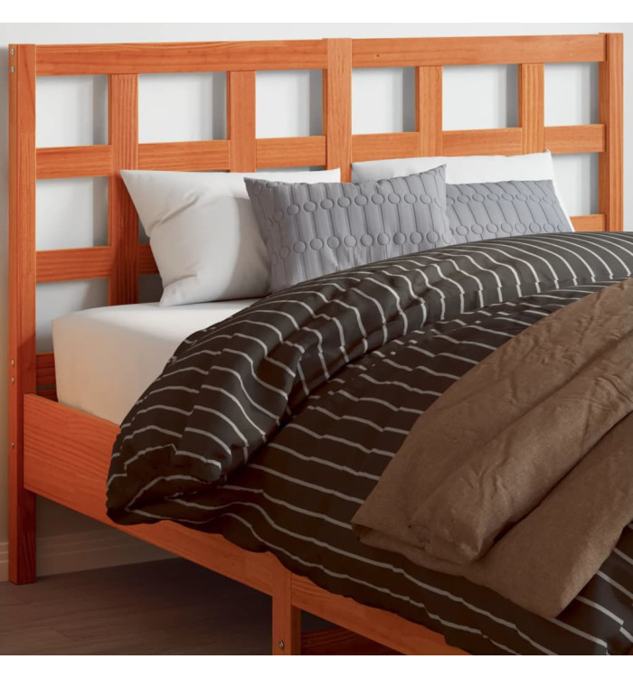 Tête de lit cire marron 135 cm bois massif de pin | Mobilier & Déco
