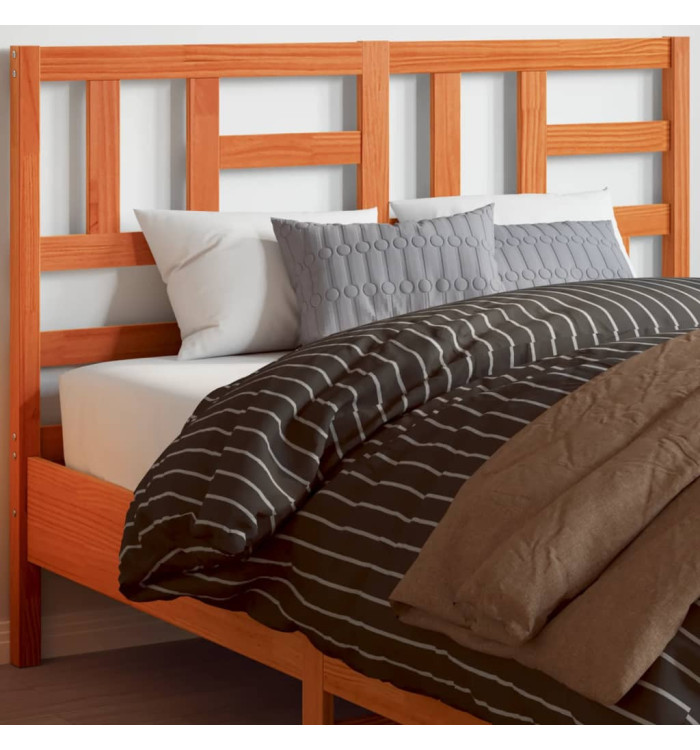 Tête de lit cire marron 160 cm bois massif de pin | Mobilier & Déco