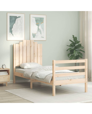Cadre de lit sans matelas bois massif | Mobilier & Déco