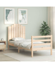 Cadre de lit sans matelas bois massif | Mobilier & Déco