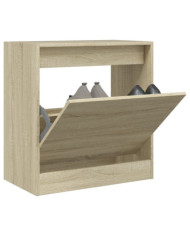Armoire à chaussures chêne sonoma 60x34x63,5 cm bois ingénierie | Mobilier & Déco
