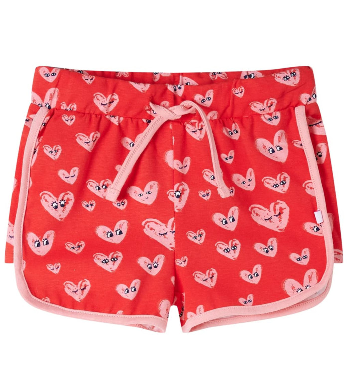 Short pour enfants avec cordon de serrage rouge 128 | Mobilier & Déco