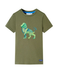T-shirt pour enfants kaki 116 | Mobilier & Déco